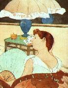 Mary Cassatt The Lamp oil on canvas